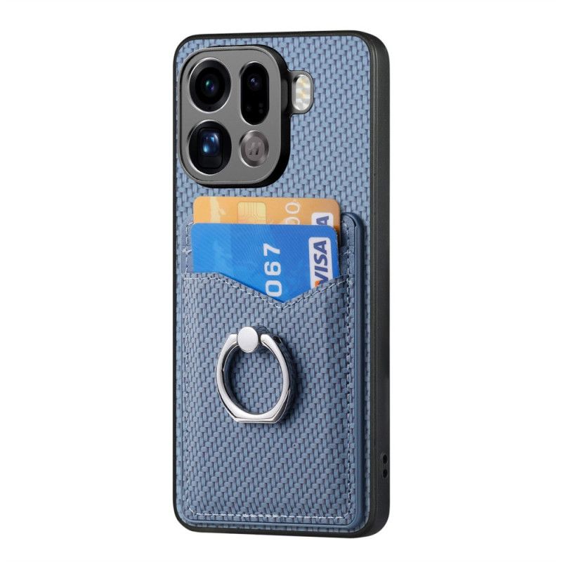 Coque Oppo Find X9 Pro Anneau-Support et Porte-Cartes