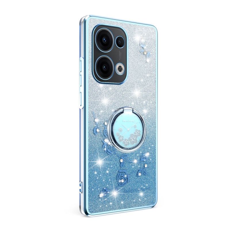 Coque Oppo Reno 13 5G Anneau-Support Strass