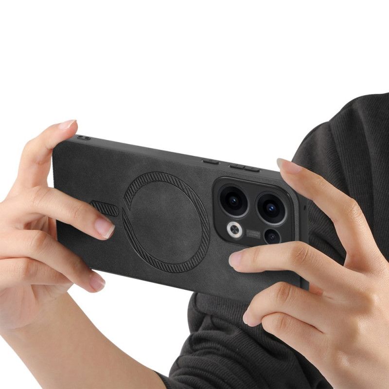 Coque Oppo Reno 13 5G Compatible MagSafe Effet Cuir