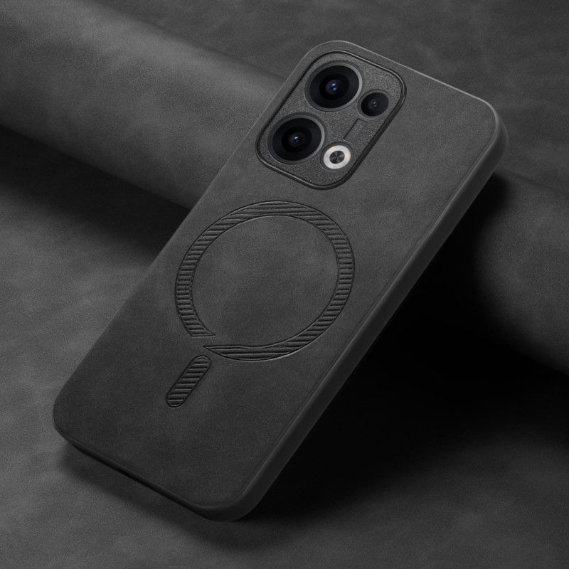 Coque Oppo Reno 13 5G Compatible MagSafe Effet Cuir