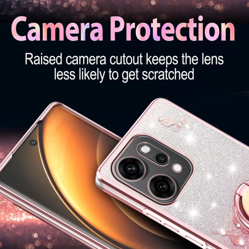 Coque Oppo Reno 14 Pro 5G Strass Anneau-Support