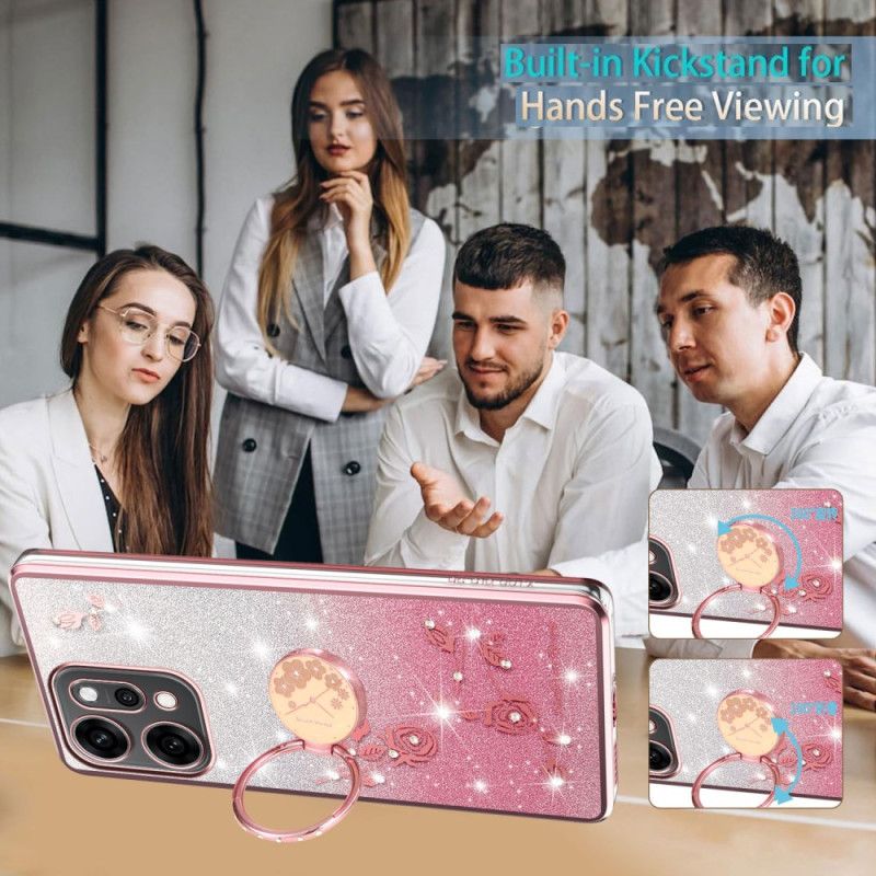 Coque Oppo Reno 14 Pro 5G Strass Anneau-Support