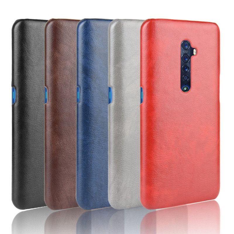 Coque Oppo Reno 2 Effet Cuir Litchi