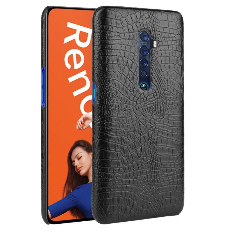 Coque Oppo Reno 2 Effet Peau De Crocodile