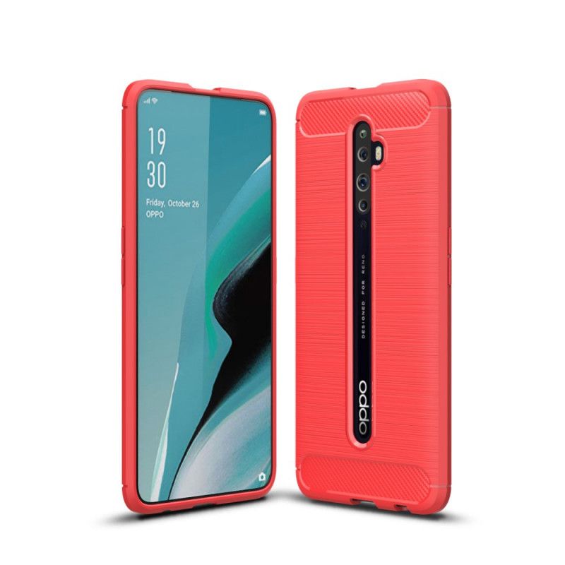 Coque Oppo Reno 2z Fibre Carbone Brossée