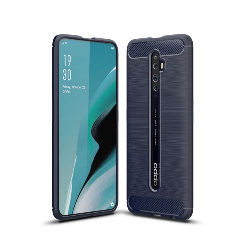 Coque Oppo Reno 2z Fibre Carbone Brossée