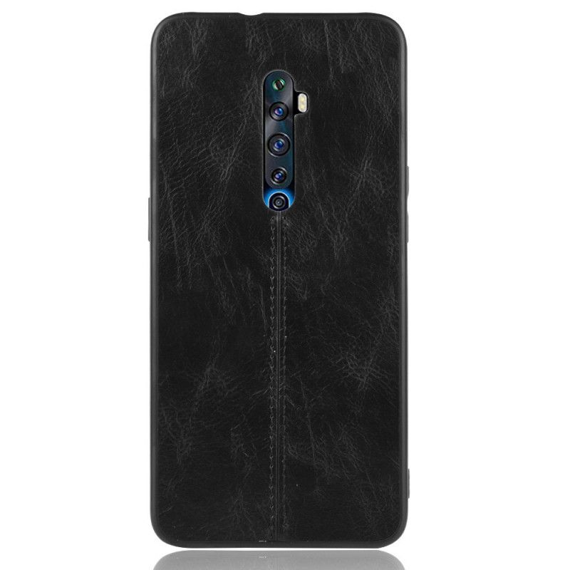 Coque Oppo Reno 2z Style Cuir Coutures