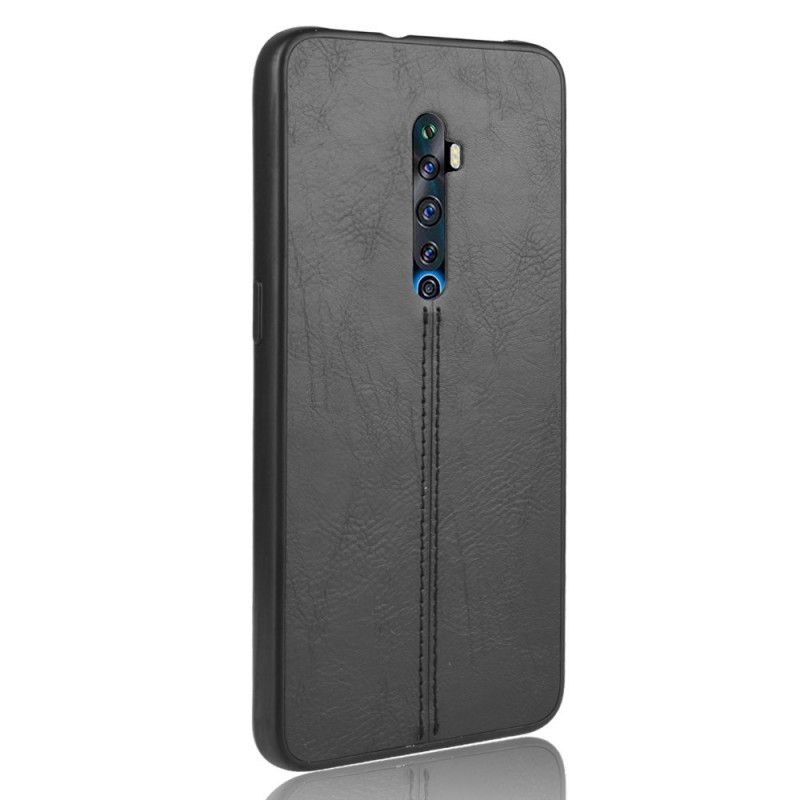 Coque Oppo Reno 2z Style Cuir Coutures