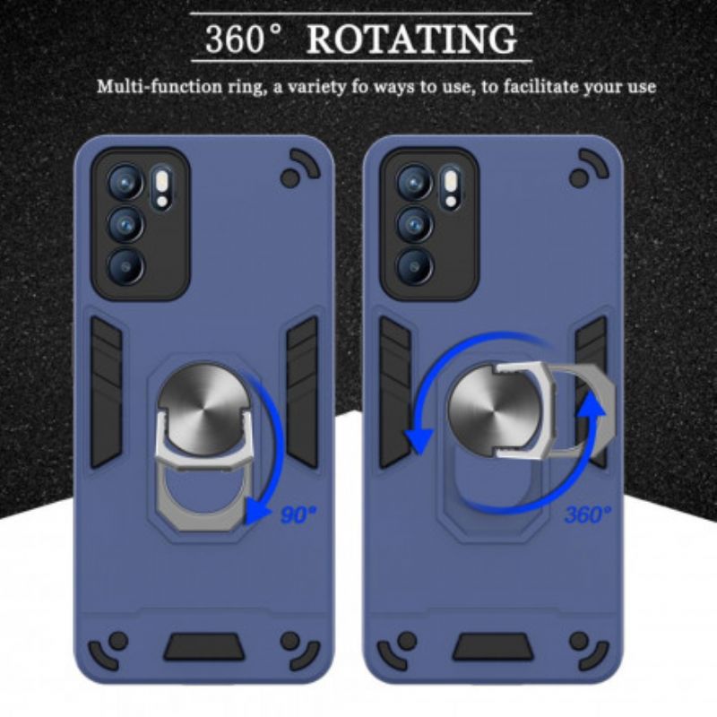 Coque Oppo Reno 6 5G Détachable Anneau-support