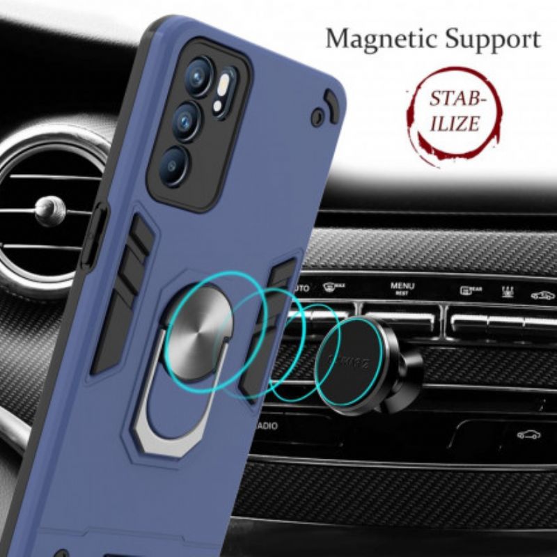 Coque Oppo Reno 6 5G Détachable Anneau-support