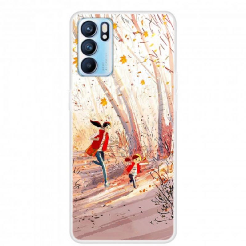 Coque Oppo Reno 6 5G Paysage D'automne