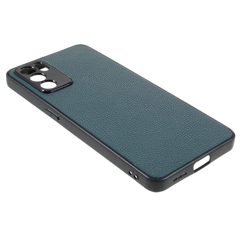 Coque Oppo Reno 6 5G Véritable Cuir Litchi