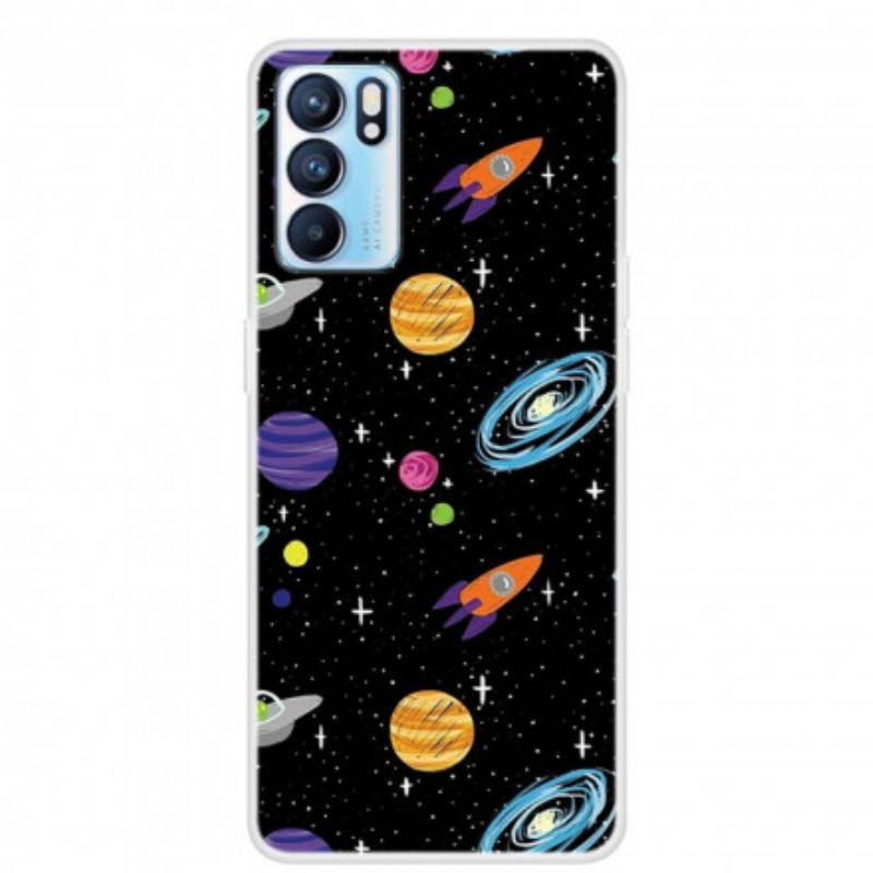 Coque Oppo Reno 6 Pro 5G Planète Galaxie