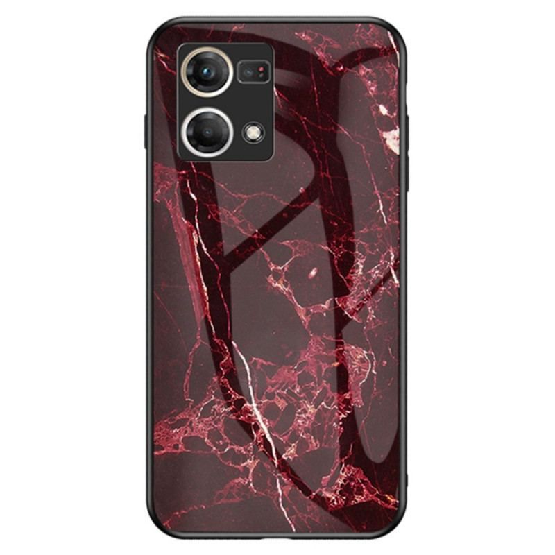 Coque Oppo Reno 7 Verre Trempé Marbre