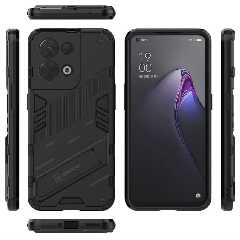 Coque Oppo Reno 8 Support Amovible Deux Positions Mains Libres