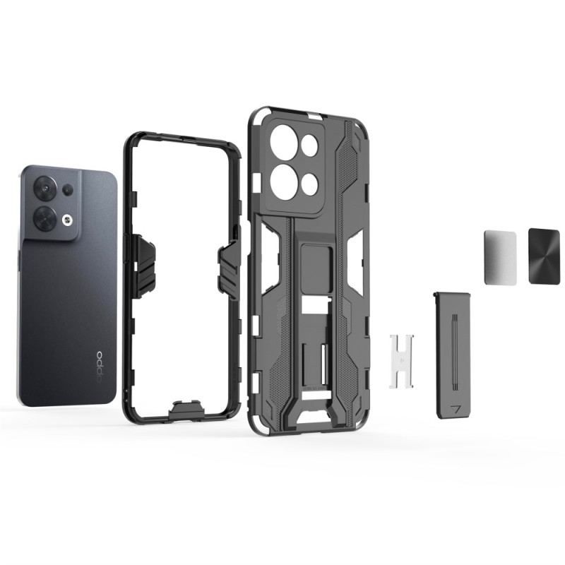 Coque Oppo Reno 8 Support Amovible Vertical et Horizontal