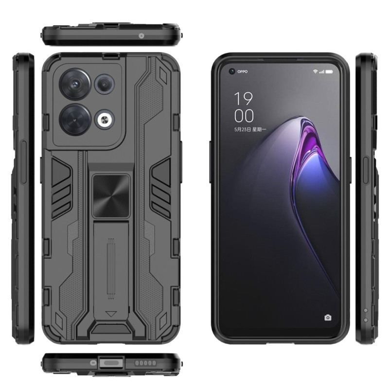 Coque Oppo Reno 8 Support Amovible Vertical et Horizontal