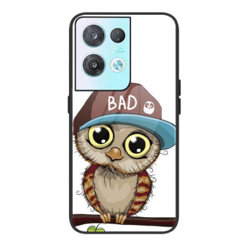 Coque Oppo Reno 8 Verre Trempé Bad Hibou