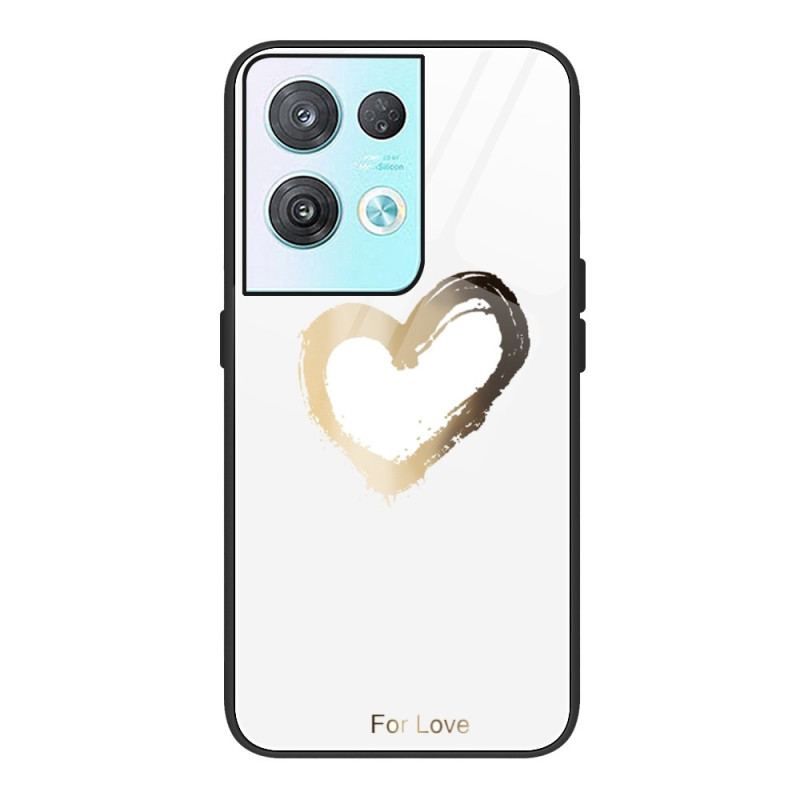 Coque Oppo Reno 8 Verre Trempé Coeur