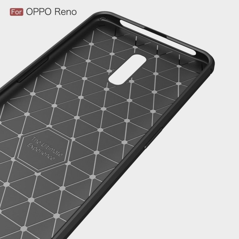 Coque Oppo Reno Fibre Carbone Brossée