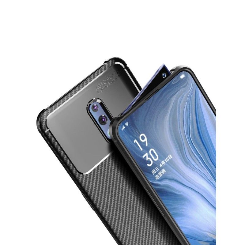 Coque Oppo Reno Flexible Fibre Carbone