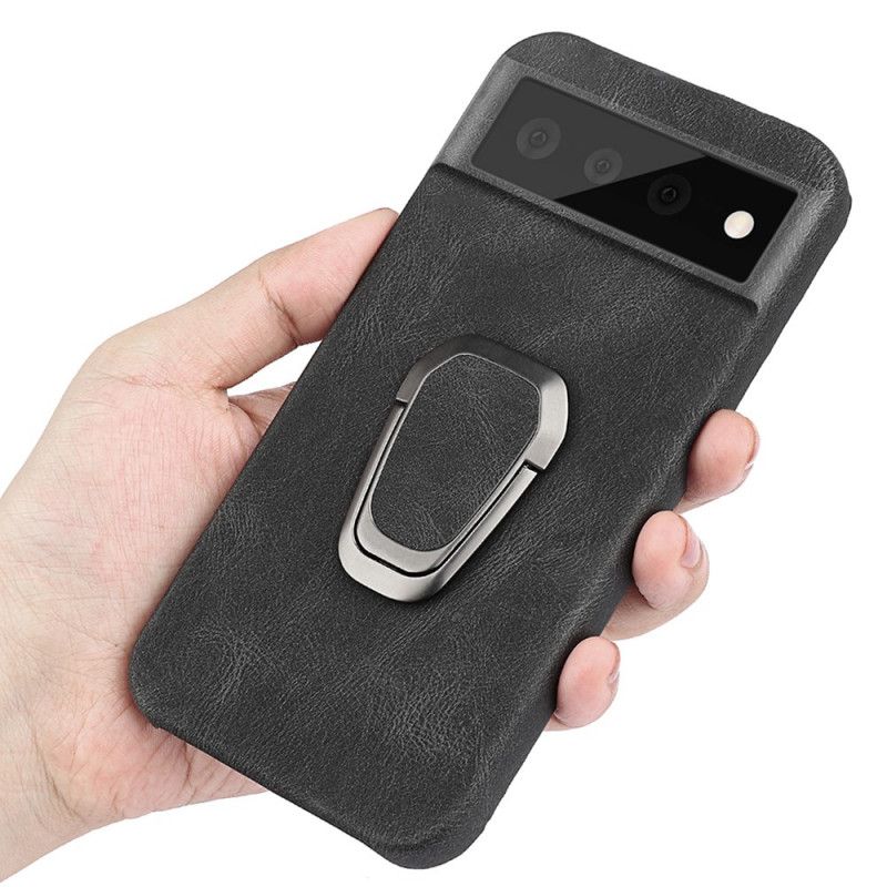 Coque Pour Google Pixel 6 Pro Effet Cuir Élégance Anneau-support New Colors