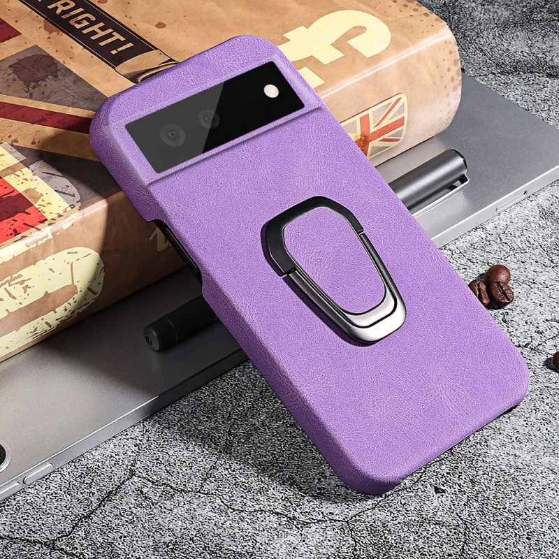 Coque Pour Google Pixel 6 Pro Effet Cuir Élégance Anneau-support New Colors