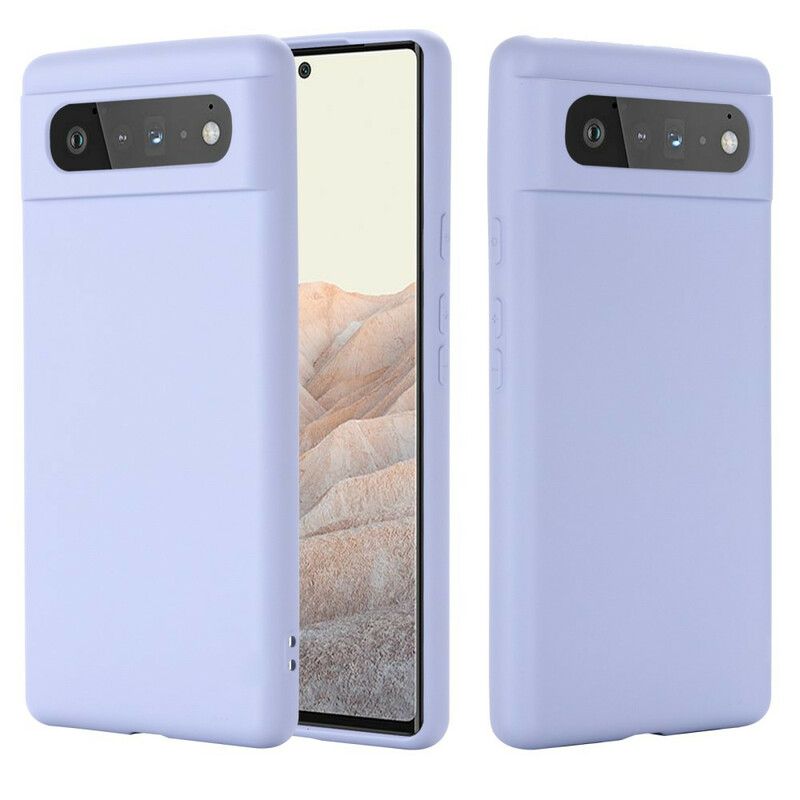 Coque Pour Google Pixel 6 Silicone Liquide Avec Lanière