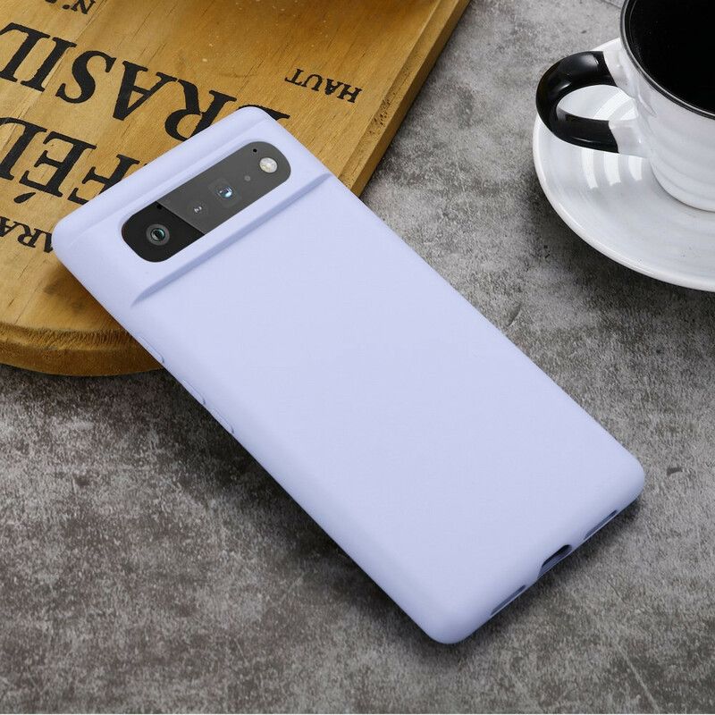 Coque Pour Google Pixel 6 Silicone Liquide Avec Lanière