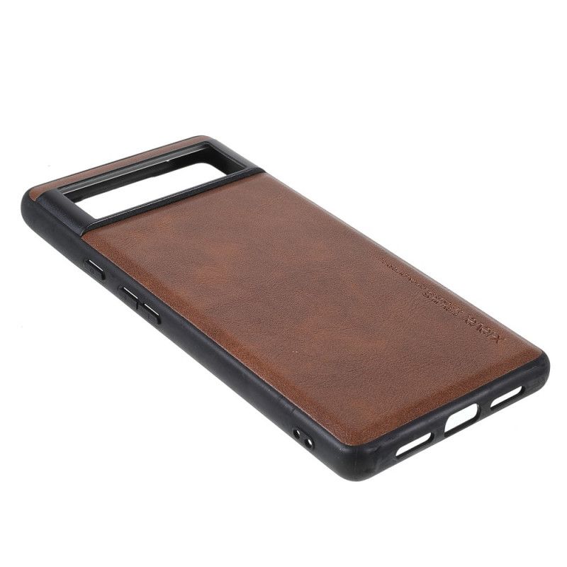 Coque Pour Google Pixel 6 X- Level Effet Cuir Vintage