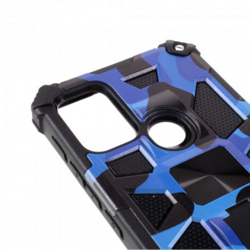 Coque Pour Moto G30 / G10 Camouflage Support Amovible