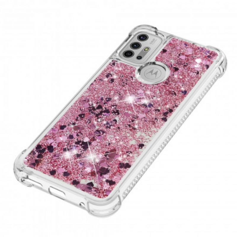 Coque Pour Moto G30 / G10 Désires Paillettes