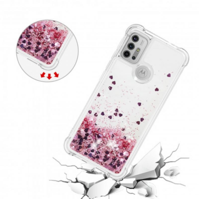 Coque Pour Moto G30 / G10 Désires Paillettes