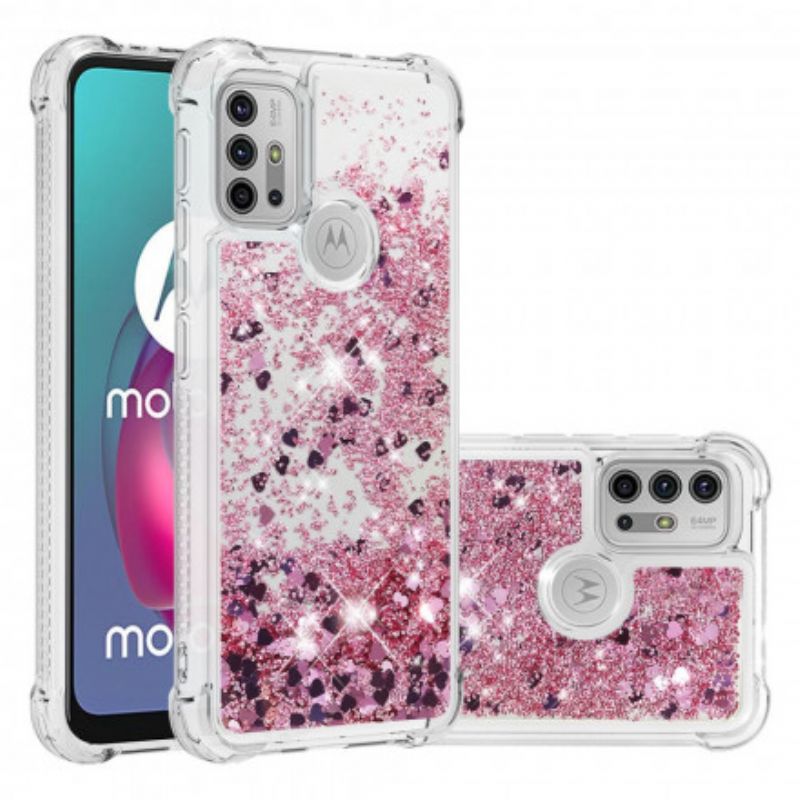 Coque Pour Moto G30 / G10 Désires Paillettes