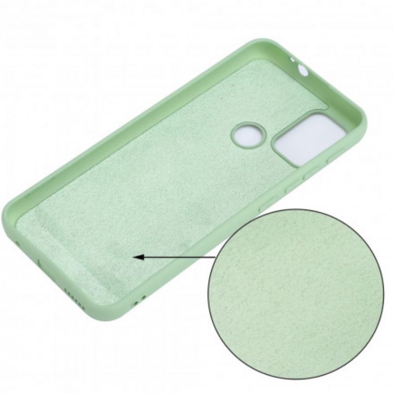 Coque Pour Moto G30 / G10 Silicone Liquide Avec Lanière