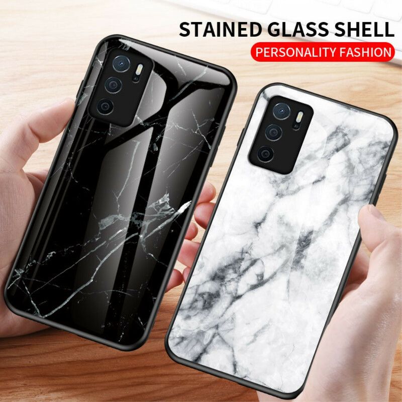 Coque Pour Oppo A16 / A16s Verre Trempé Marble Colors