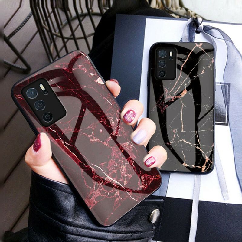 Coque Pour Oppo A16 / A16s Verre Trempé Marble Colors