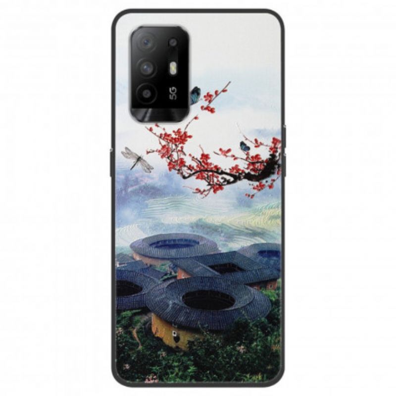 Coque Pour Oppo A94 5G Paysage Asiatique