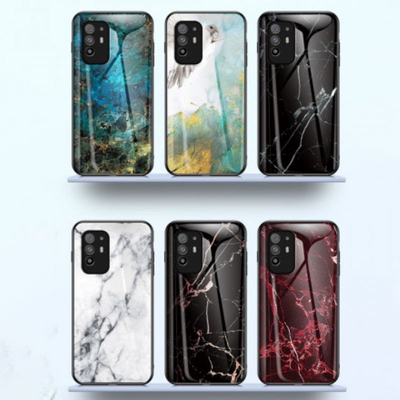 Coque Pour Oppo A94 5G Verre Trempé Marble Colors