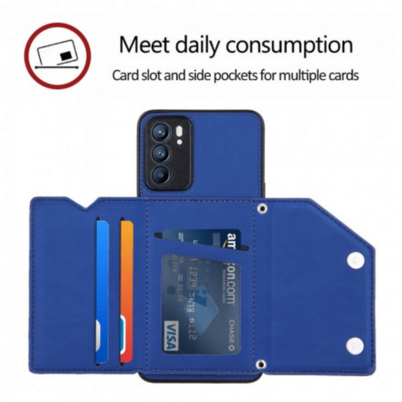 Coque Pour Oppo Reno 6 5G Bandoulière Porte-cartes