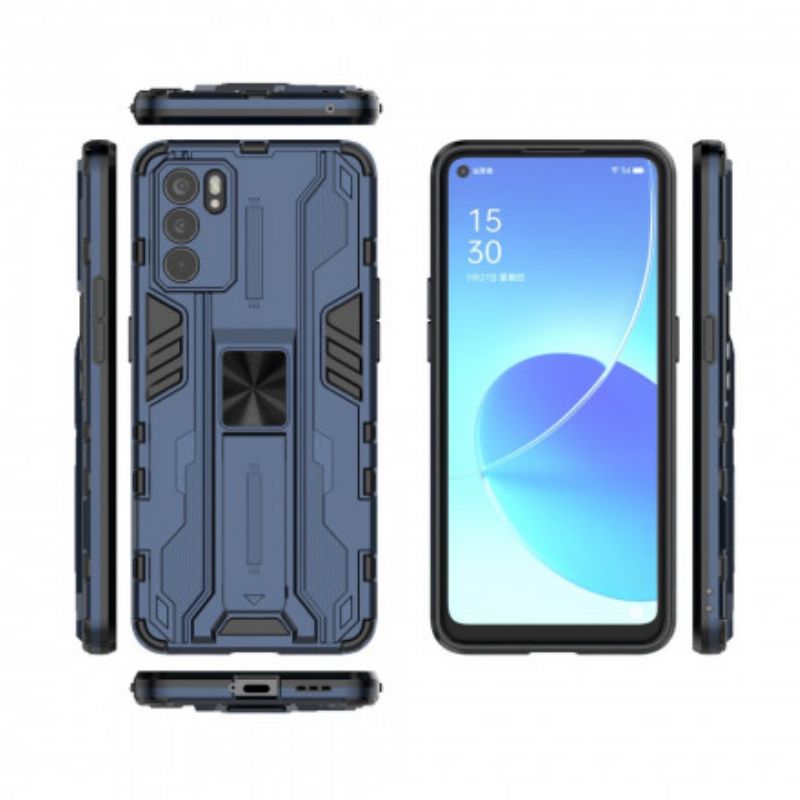 Coque Pour Oppo Reno 6 5G Résistante Languette Horizontale / Verticale