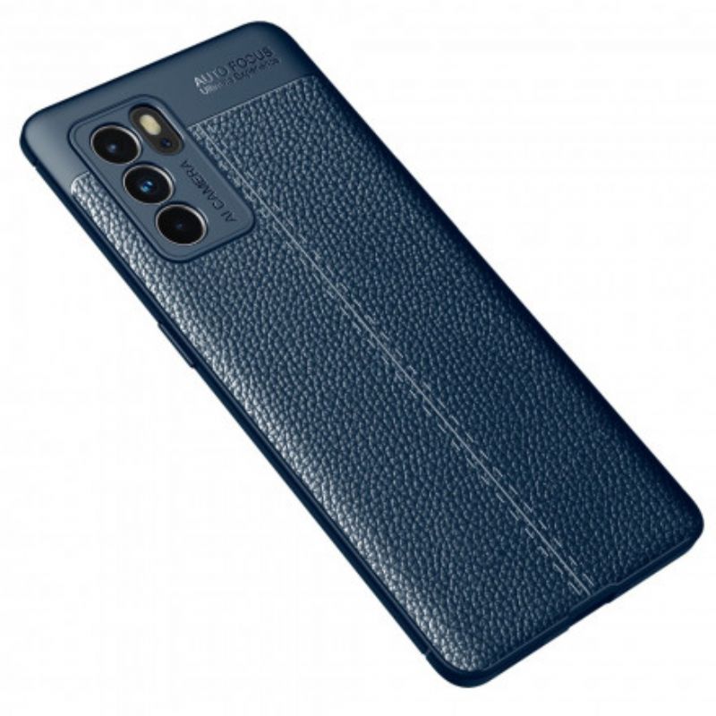 Coque Pour Oppo Reno 6 Pro 5G Effet Cuir Litchi