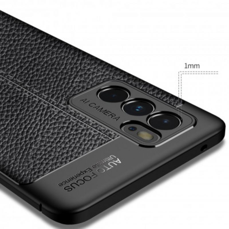 Coque Pour Oppo Reno 6 Pro 5G Effet Cuir Litchi