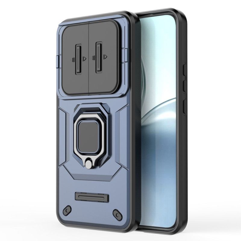 Coque Realme 14 Pro Plus 5G Ring Résistante avec Protecteur Appareil Photo Coulissant