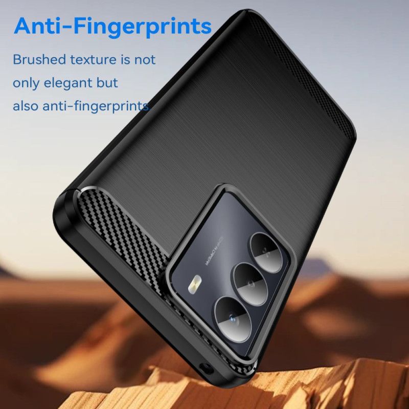 Coque Realme 14X 5G Fibre Carbone Brossée