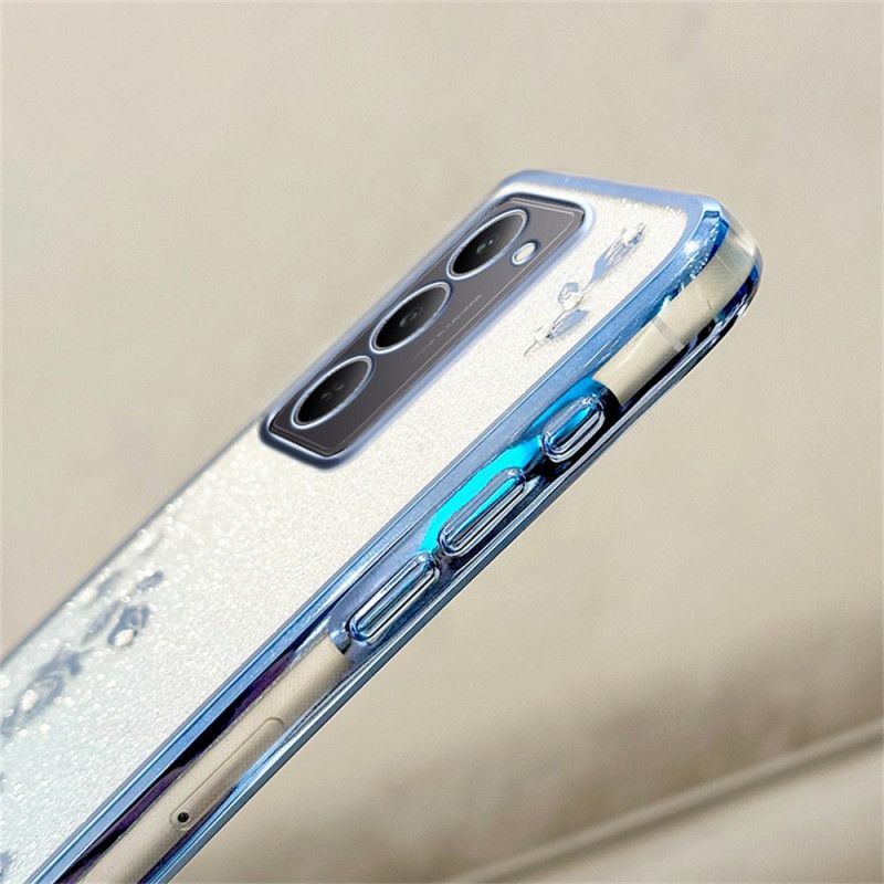Coque Realme 14X 5G Fleurs et Strass à Lanière KADEM