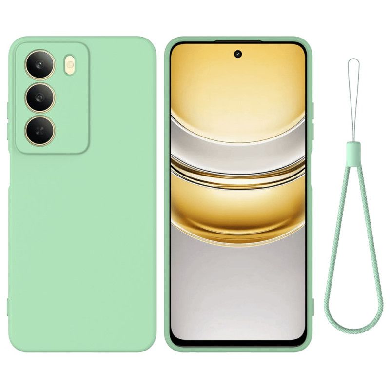 Coque Realme 14X 5G Silicone Liquide à Lanière