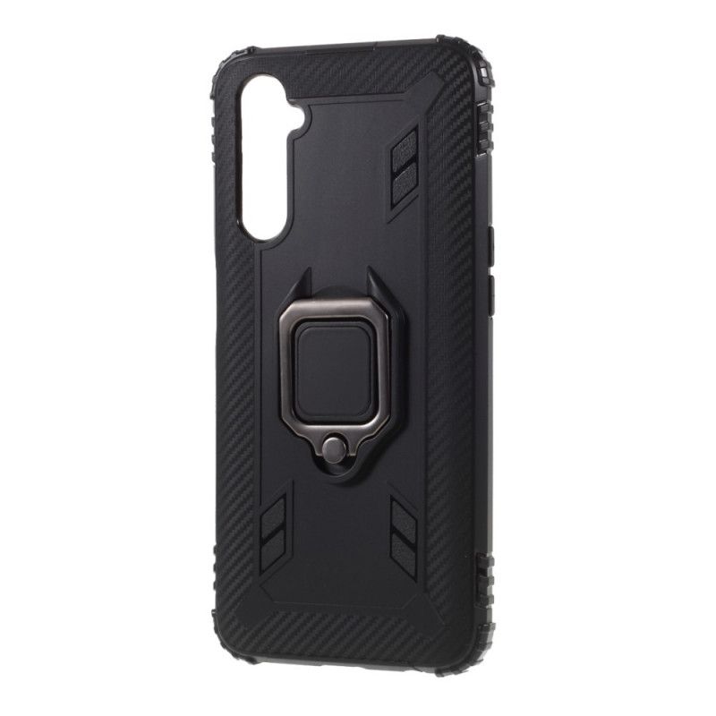 Coque Realme 6 Ring Et Fibre Carbone