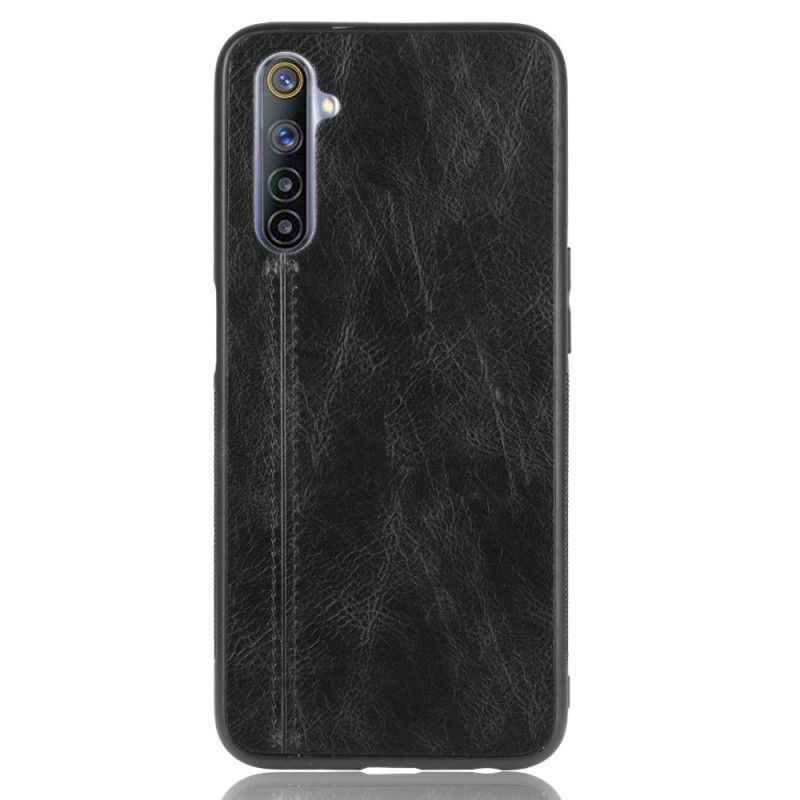 Coque Realme 6 Style Cuir Coutures