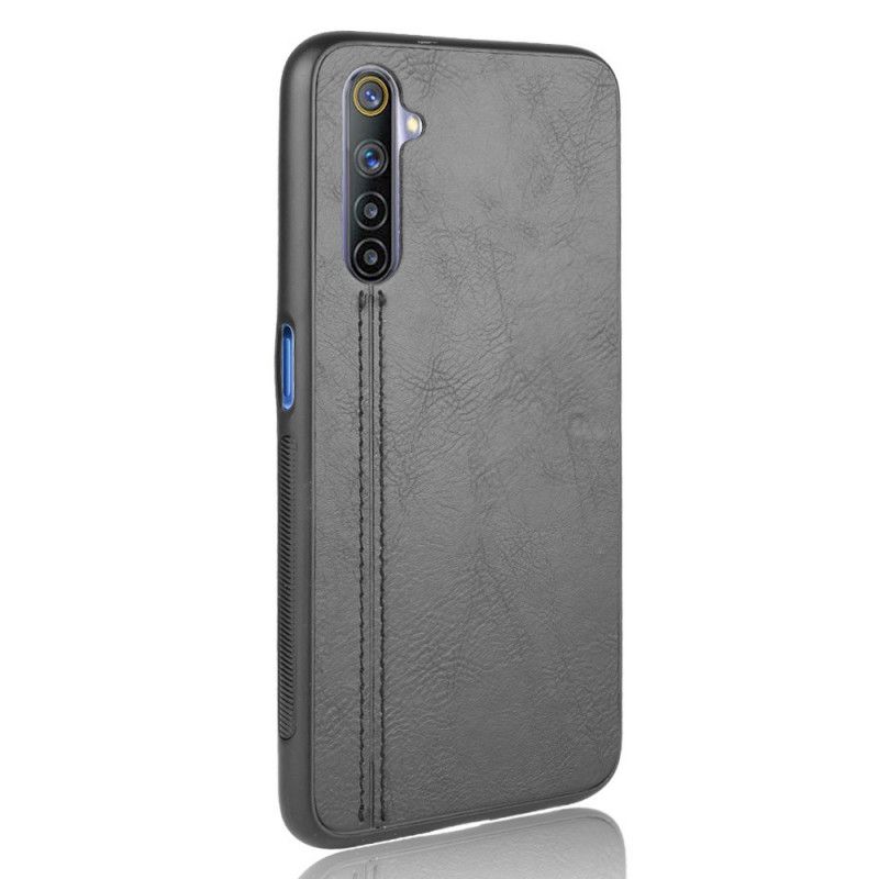 Coque Realme 6 Style Cuir Coutures